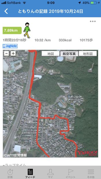 ドラクエウォークダイエット実践19日目に歩いた距離と歩数