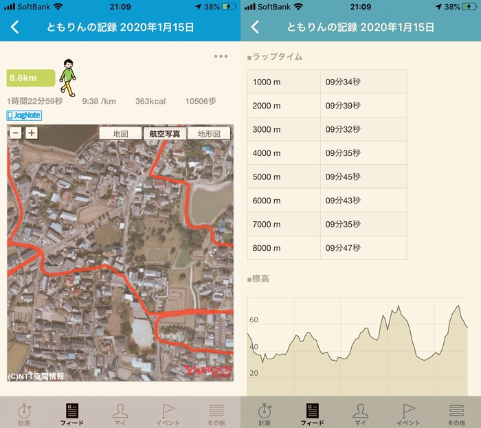 ドラクエウォークダイエット実践73日目に歩いた距離と歩数とピッチ