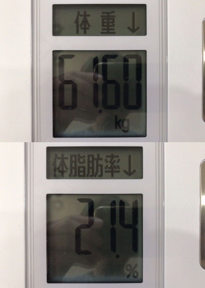 ドラクエウォークダイエット実践76日目の体重測定