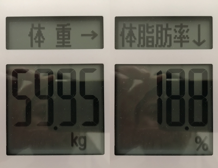ドラクエウォークダイエット実践86日目の体重測定
