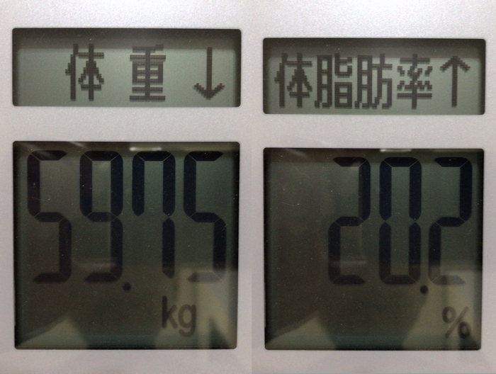 ドラクエウォークダイエット実践87日目の体重測定